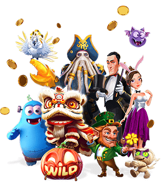 Smartphone showing various games like Rummy, Ludo, and SKG with gold coins spilling out